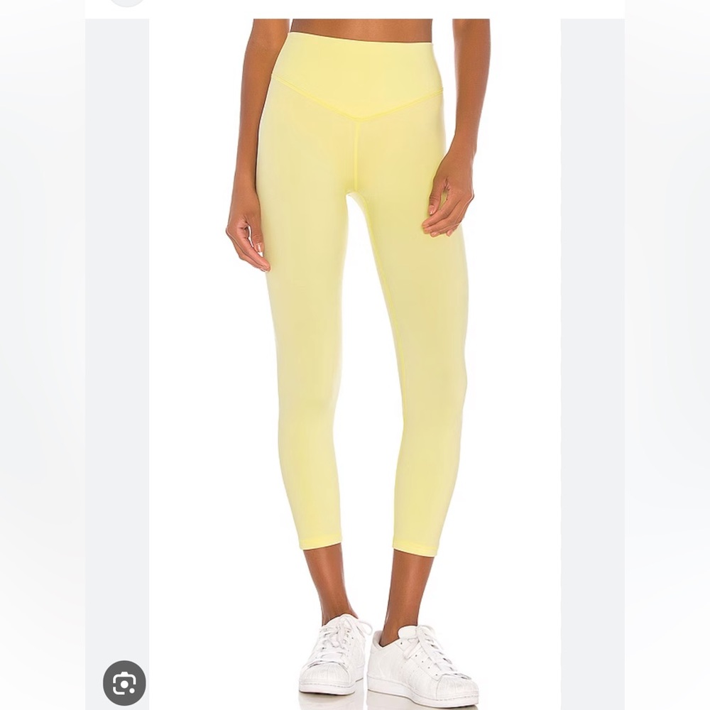 Women's Yellow High-Waisted Leggings